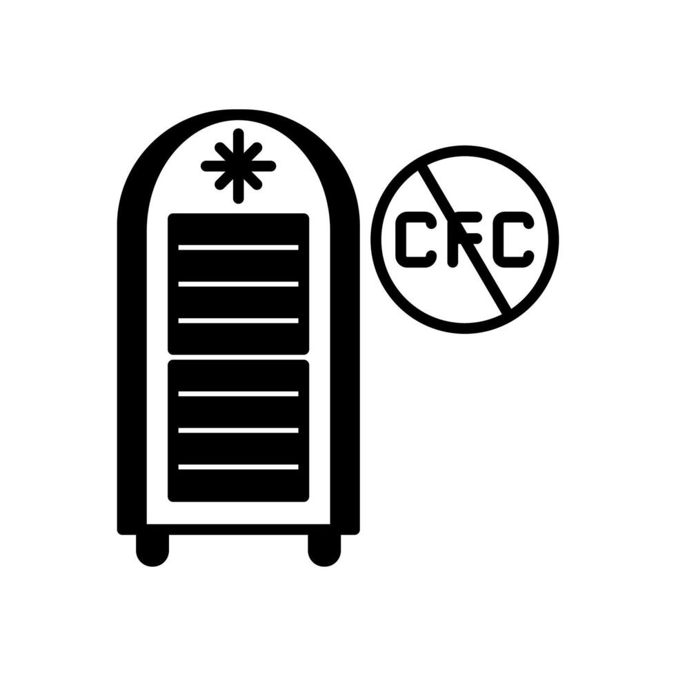 CFC gas icono en vector. logotipo vector