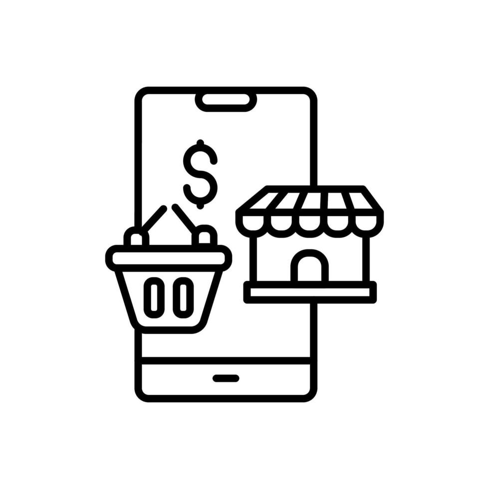 Ecommerce Innovative  icon in vector. Logotype vector