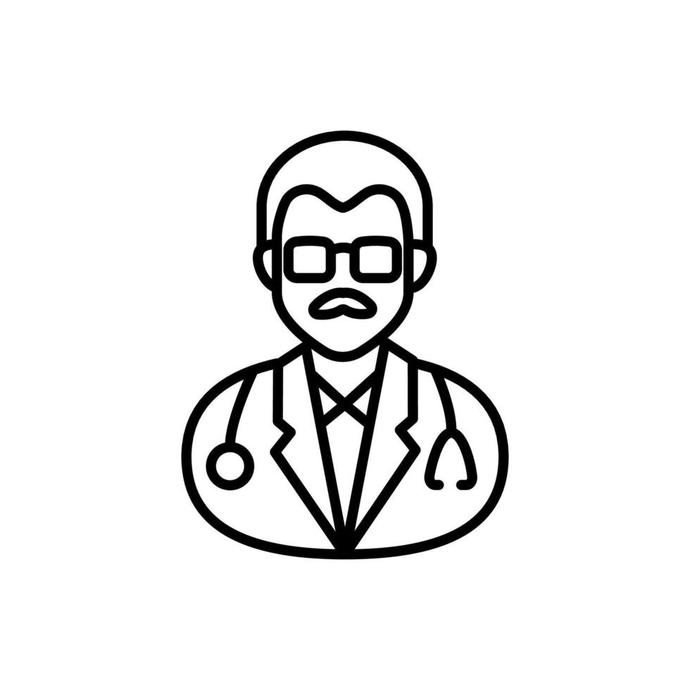 Gastroenterologist icon in vector. Logotype vector