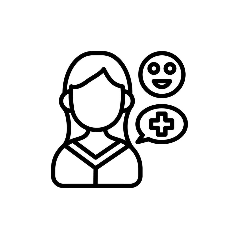 Positive Thinking icon in vector. Logotype vector