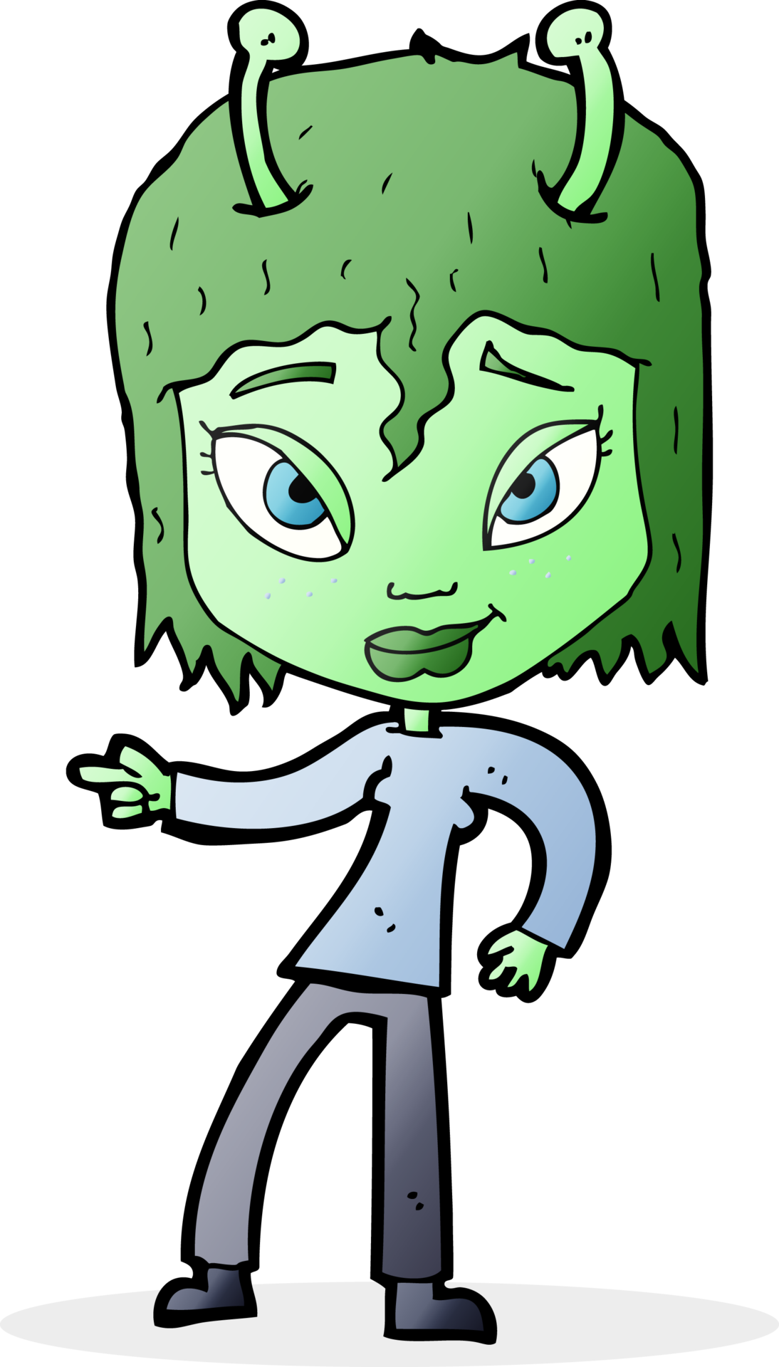 cartoon alien woman 40354559 PNG