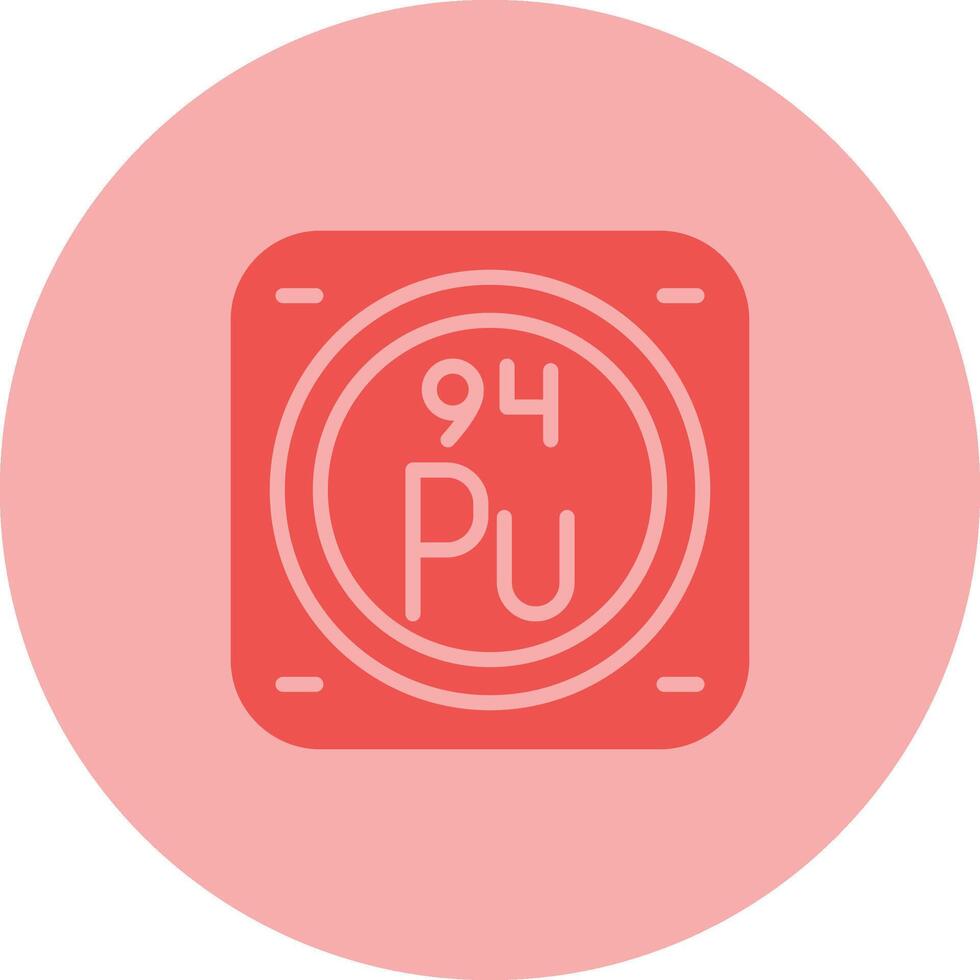 plutonio vector icono