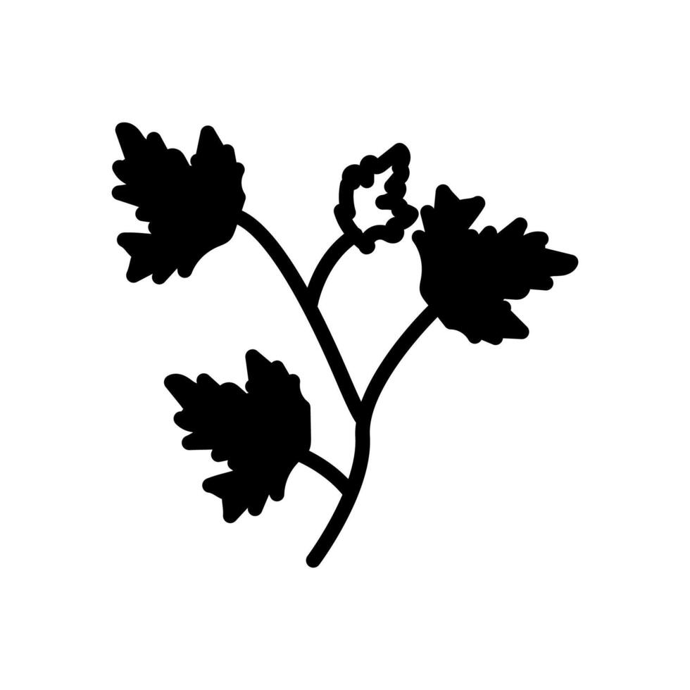 Parsley icon in vector. Logotype vector