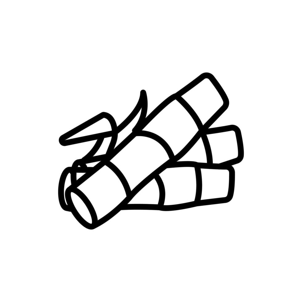 Sugarcane  icon in vector. Logotype vector