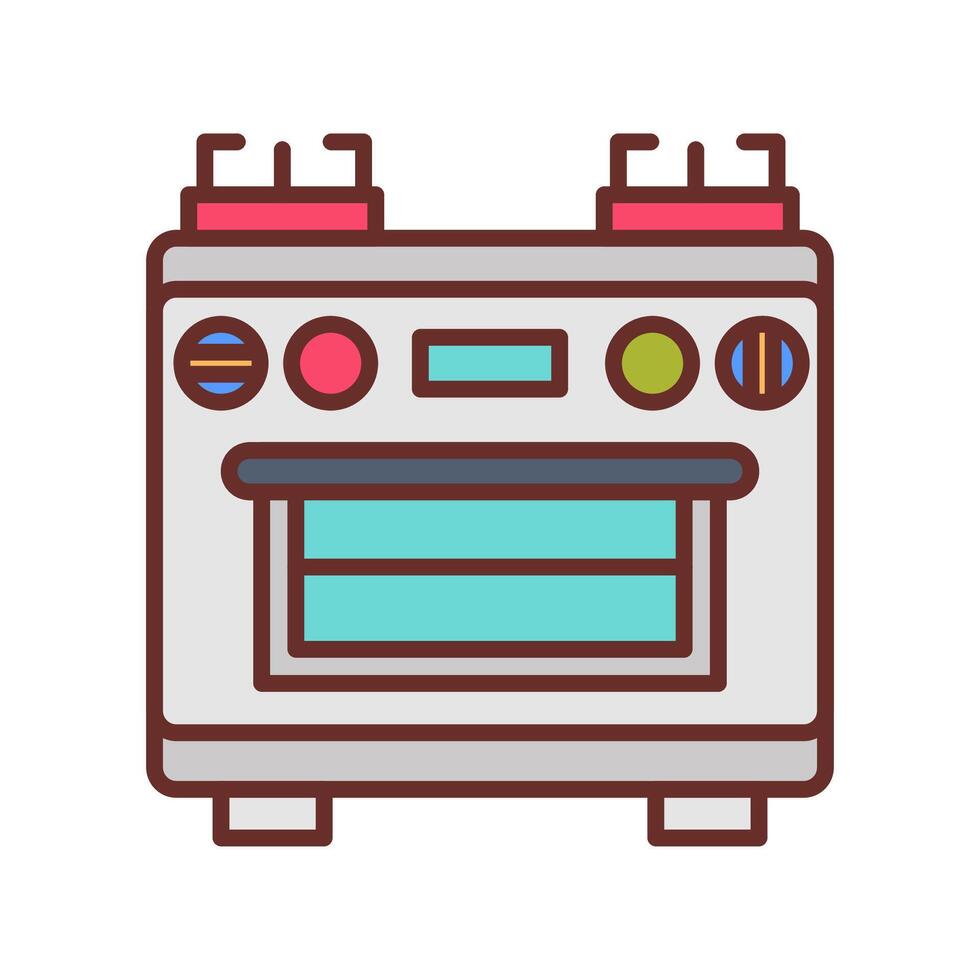 Oven icon in vector. Logotype vector