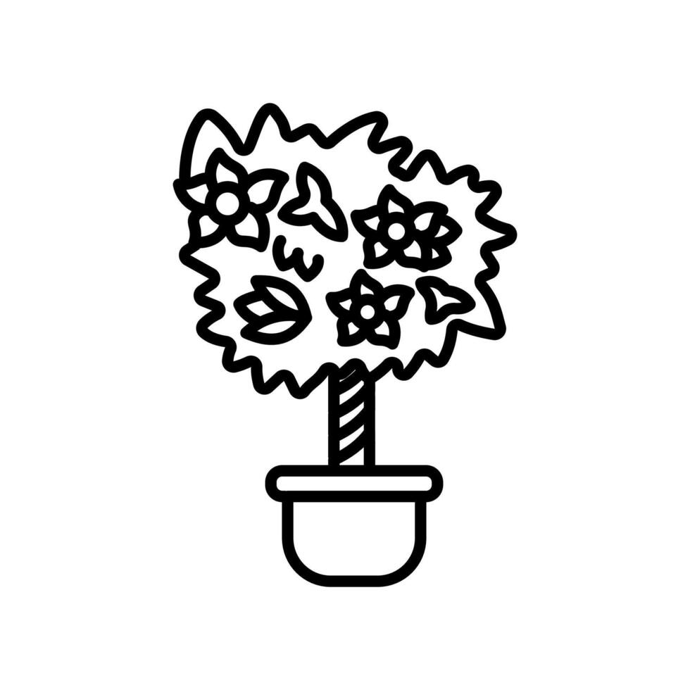 Gardenia icon in vector. Logotype vector