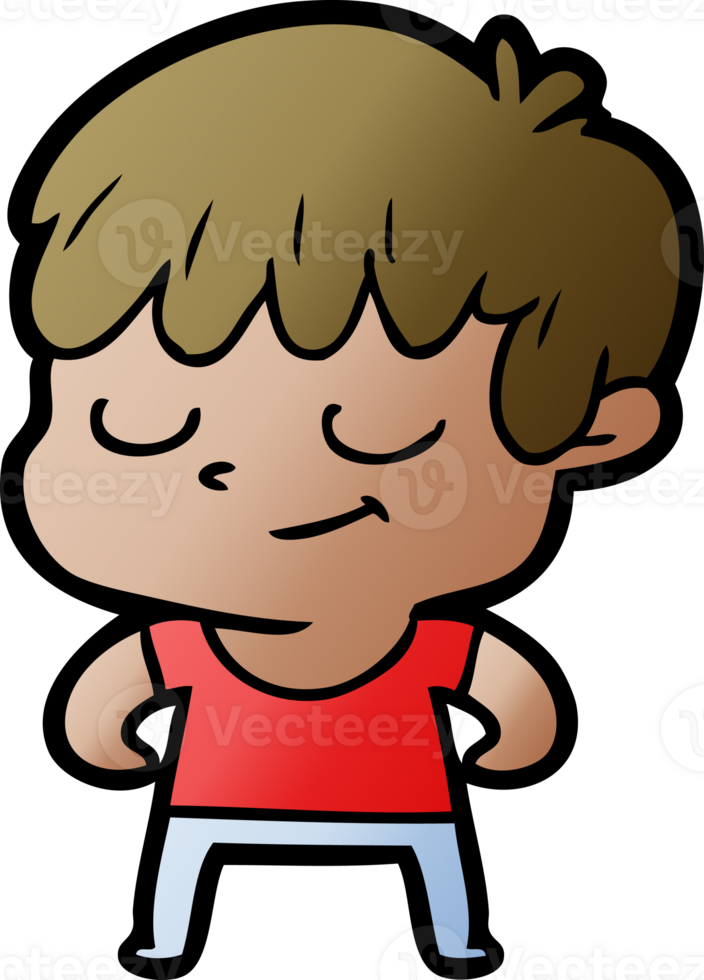 cartoon happy boy png