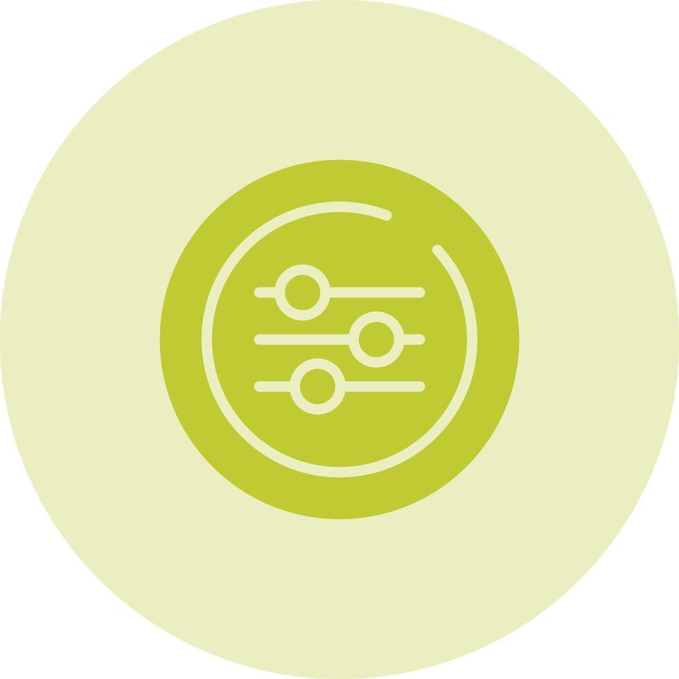Equalizer Circle Vector Icon