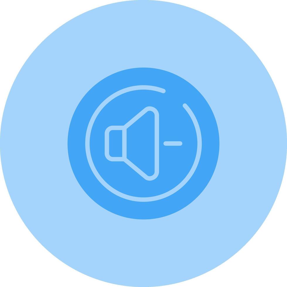 Volume Down Circle Vector Icon