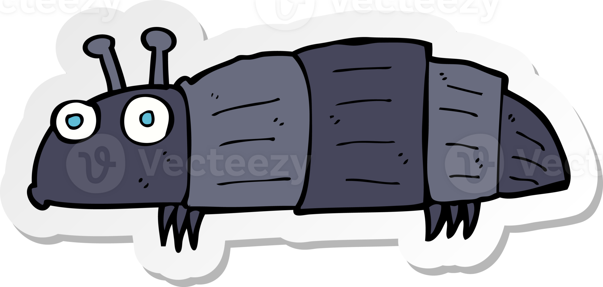 sticker of a cartoon bug png