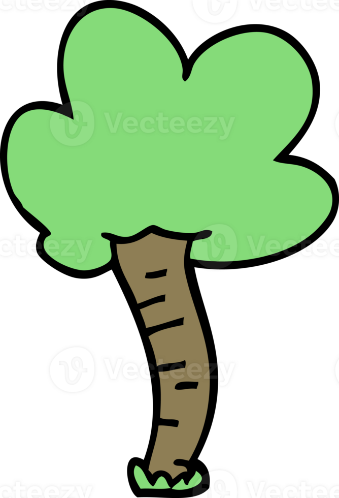 cartoon doodle tree png