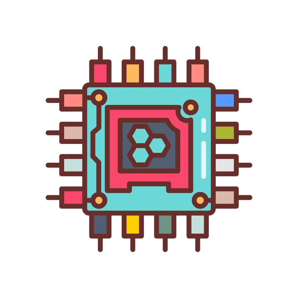 Nano Computer icon in vector. Logotype vector