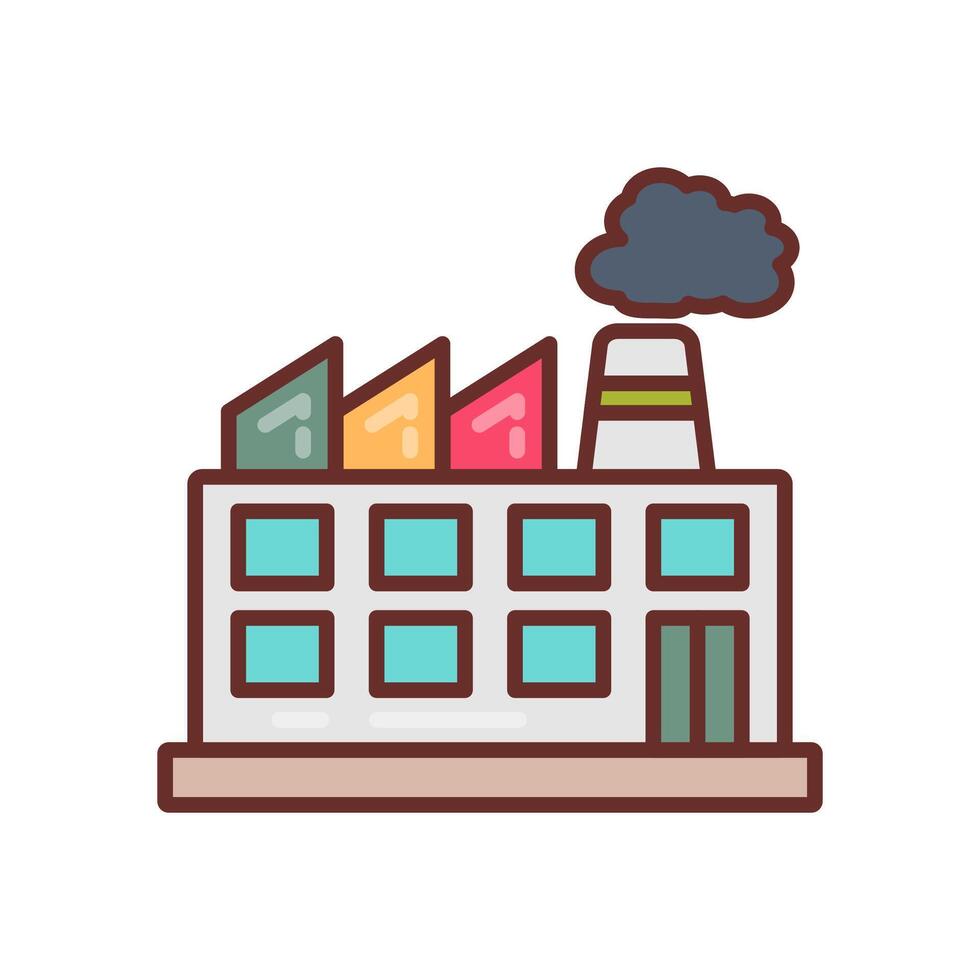 Industry Smoke icon in vector. Logotype vector