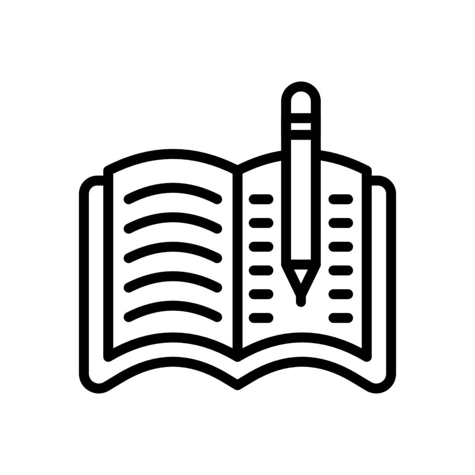 literatura icono en vector. logotipo vector