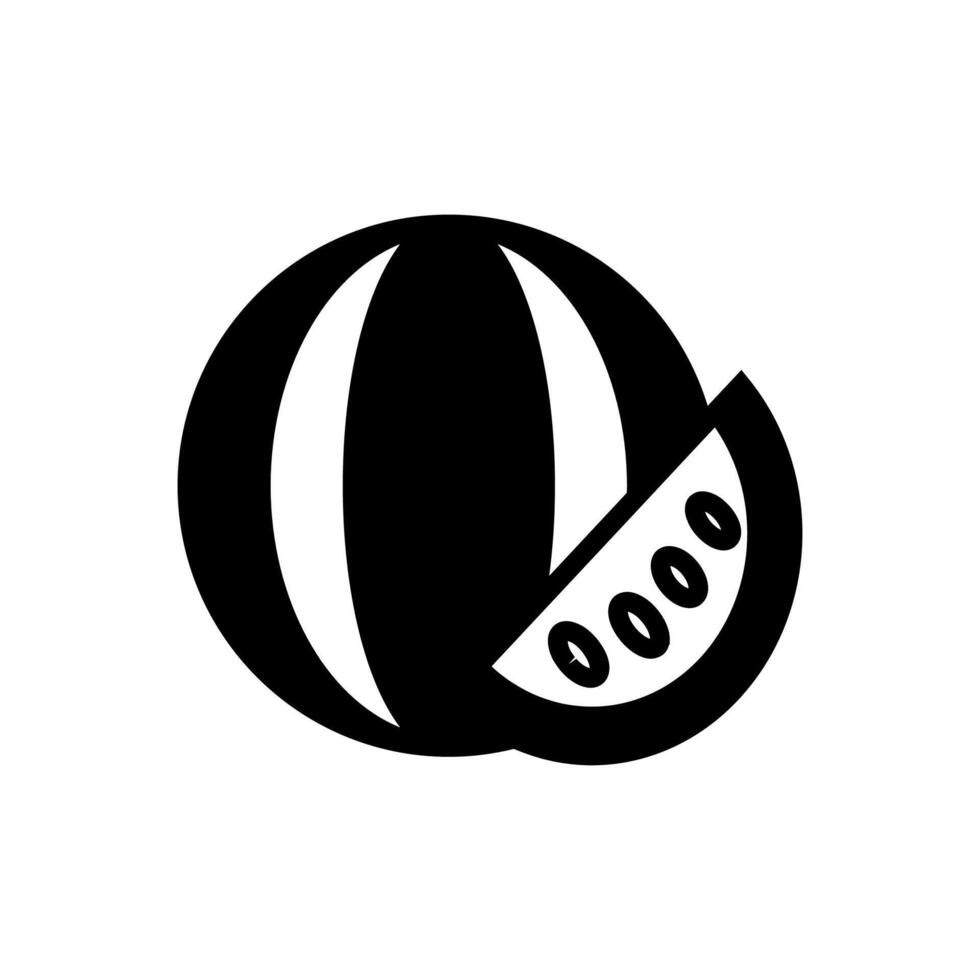 Watermelon  icon in vector. Logotype vector