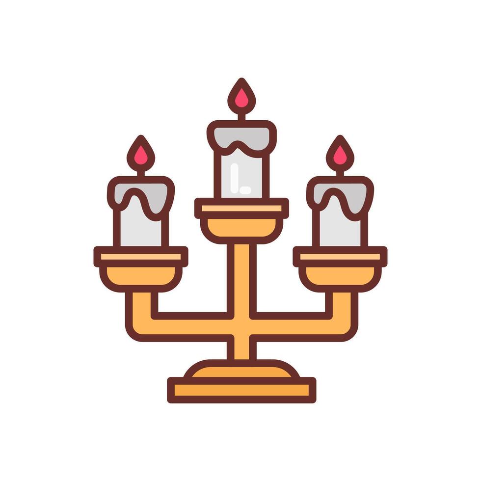 Candlelight Diet  icon in vector. Logotype vector