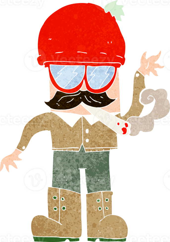 cartoon man smoking pot png