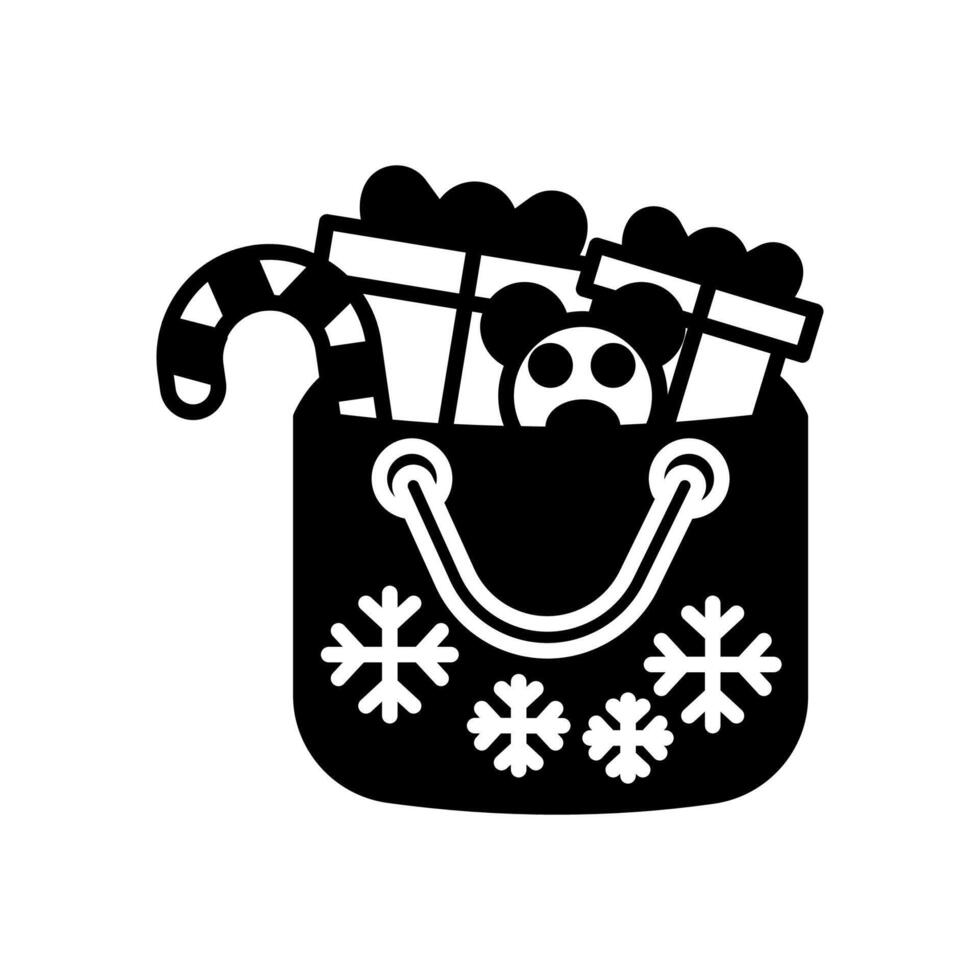 Christmas Shopping Diet  icon in vector. Logotype vector