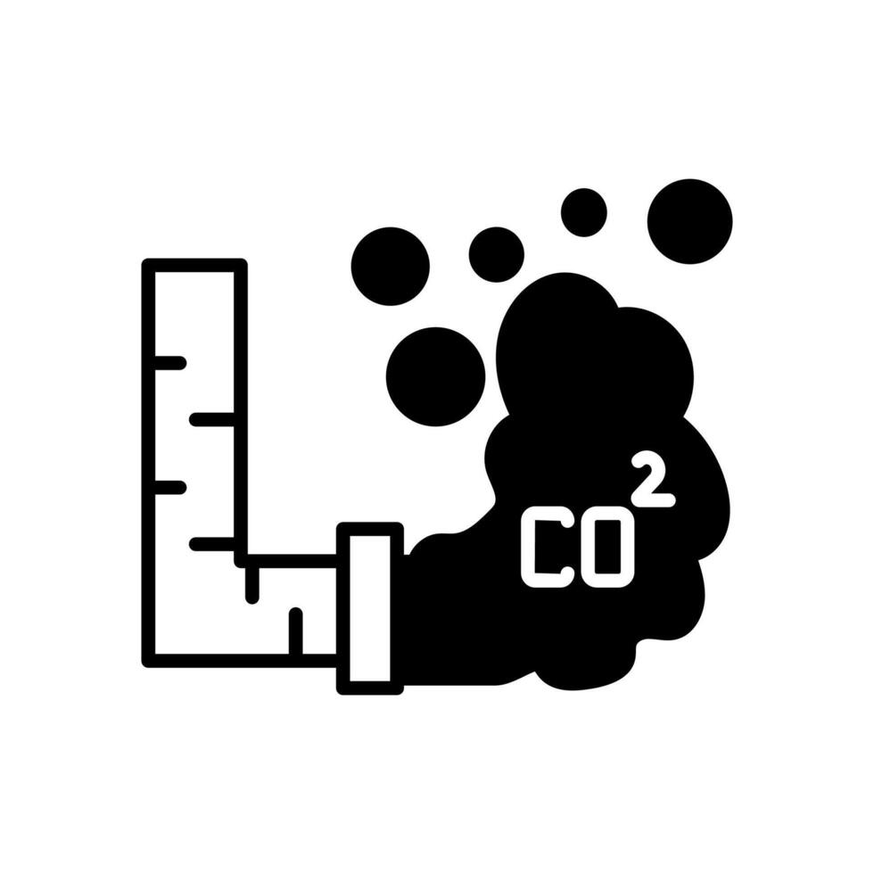 co 2 icono en vector. logotipo vector