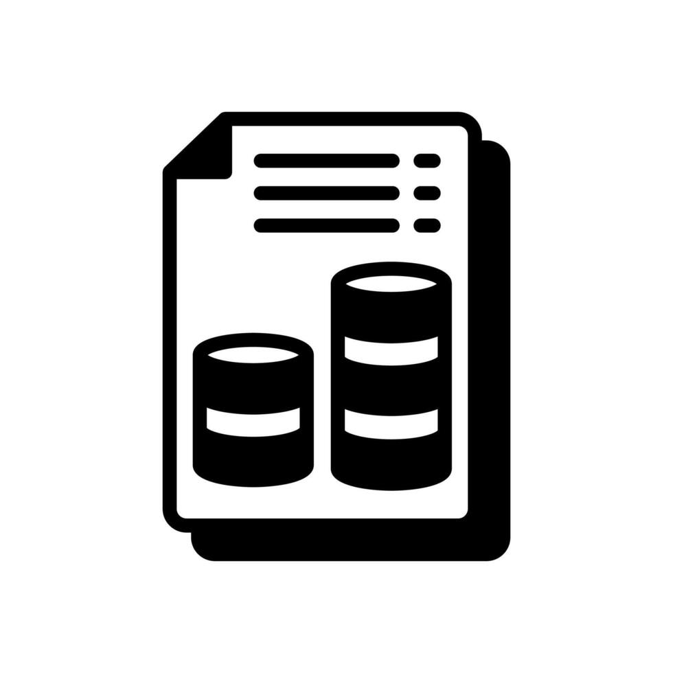 Data File icon in vector. Logotype vector