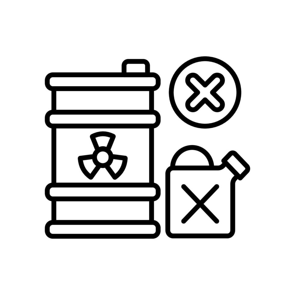 Hazardous Waste icon in vector. Logotype vector