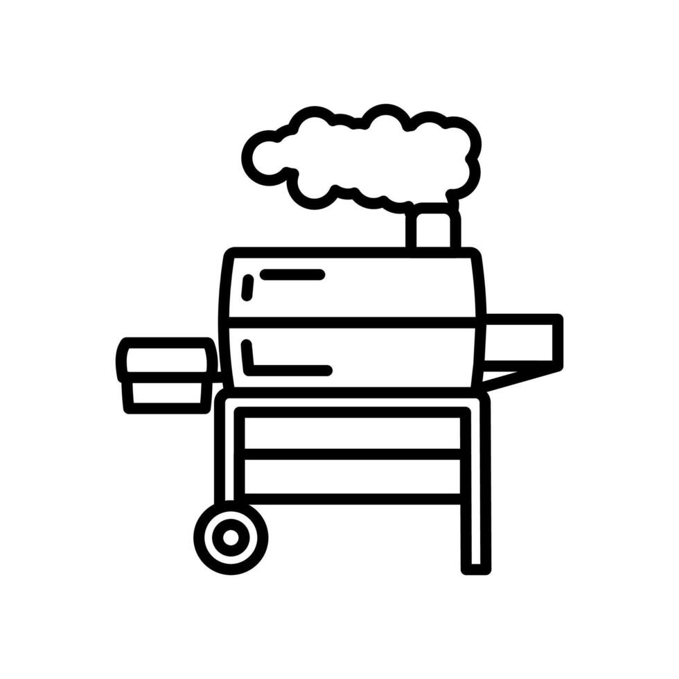 barbacoa parrilla icono en vector. logotipo vector