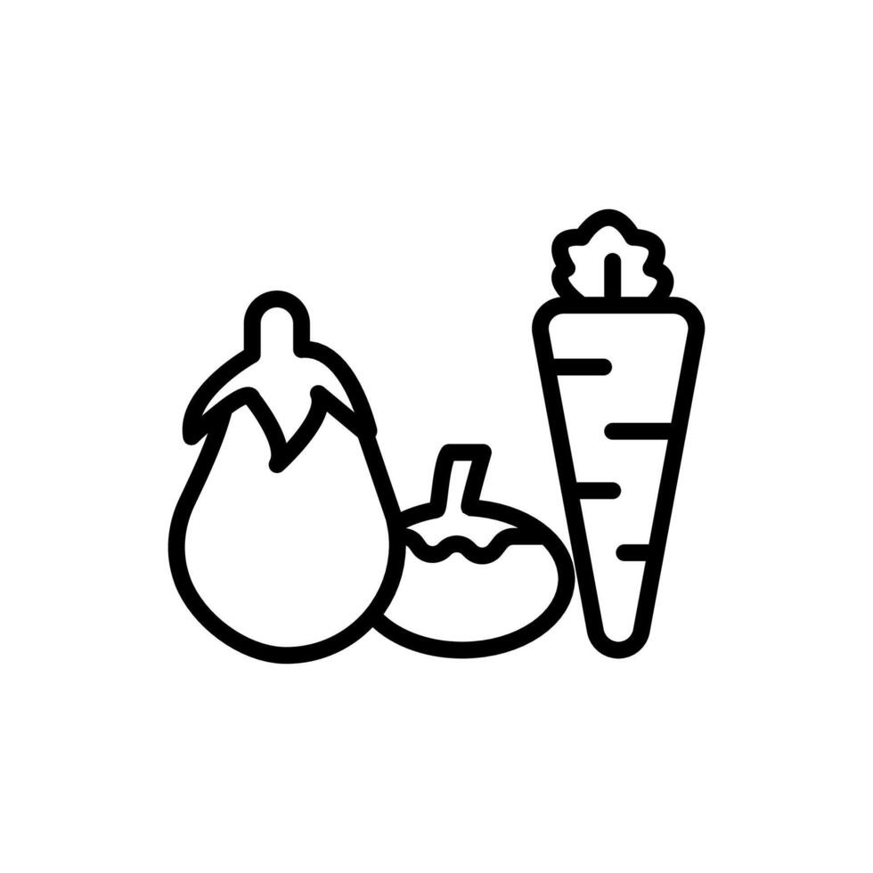 Vegetables icon in vector. Logotype vector