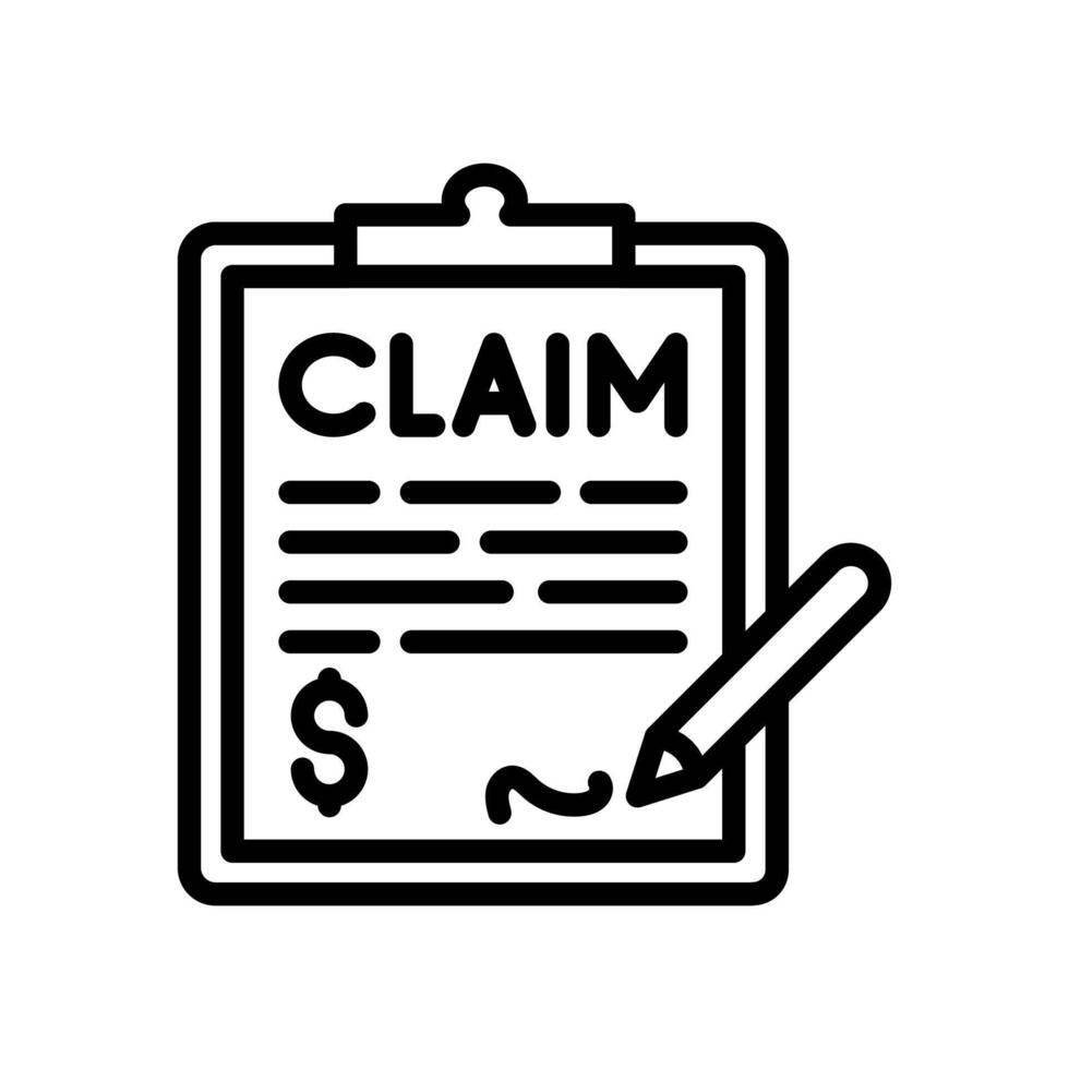 Claim icon in vector. Logotype vector