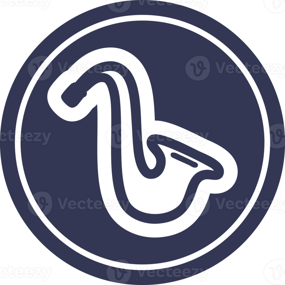 musical instrument saxophone circular icon symbol png