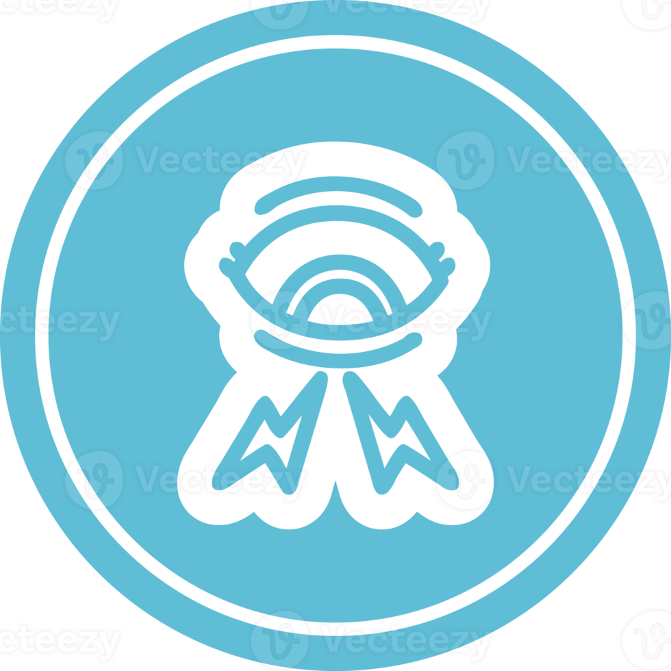 mystic eye circular icon symbol png