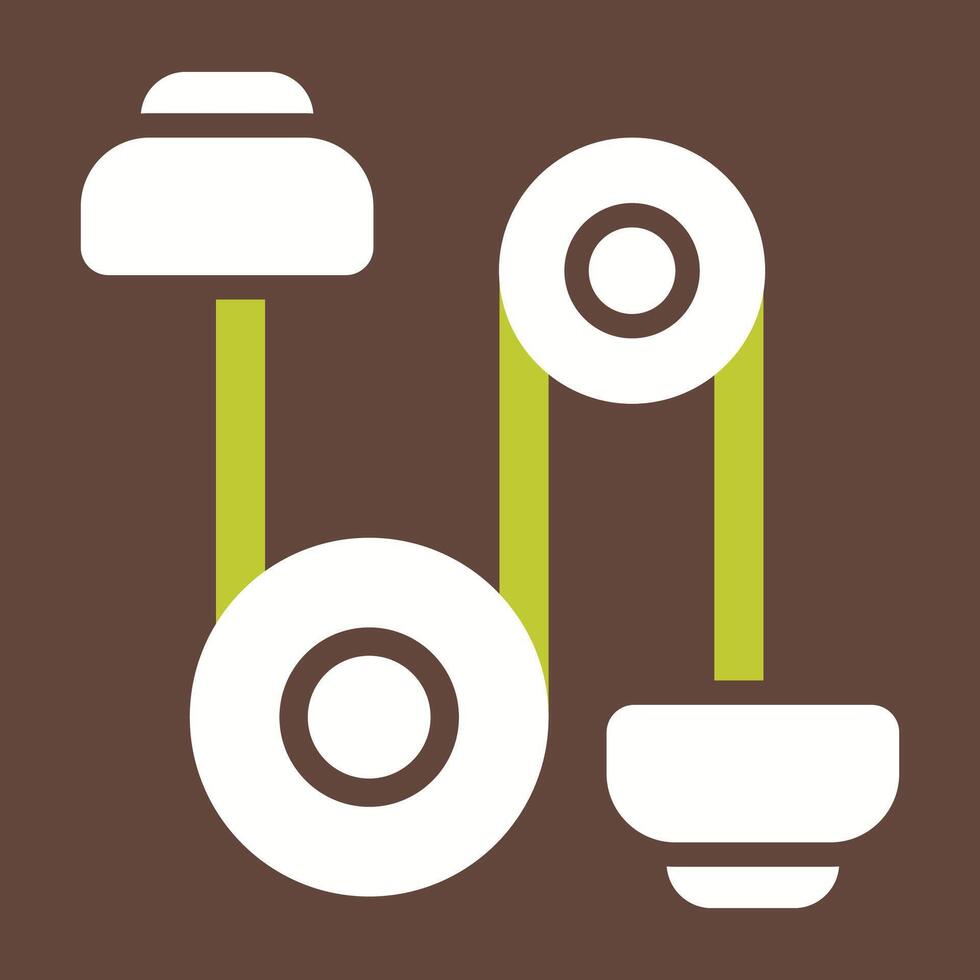 Wire Rope Pulley Vector Icon
