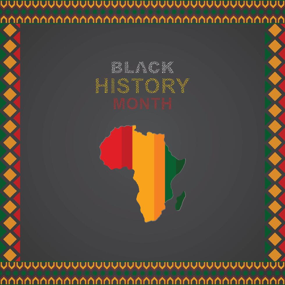 Black History Month poster, Seamless Pattern, Concept. Vector illustration