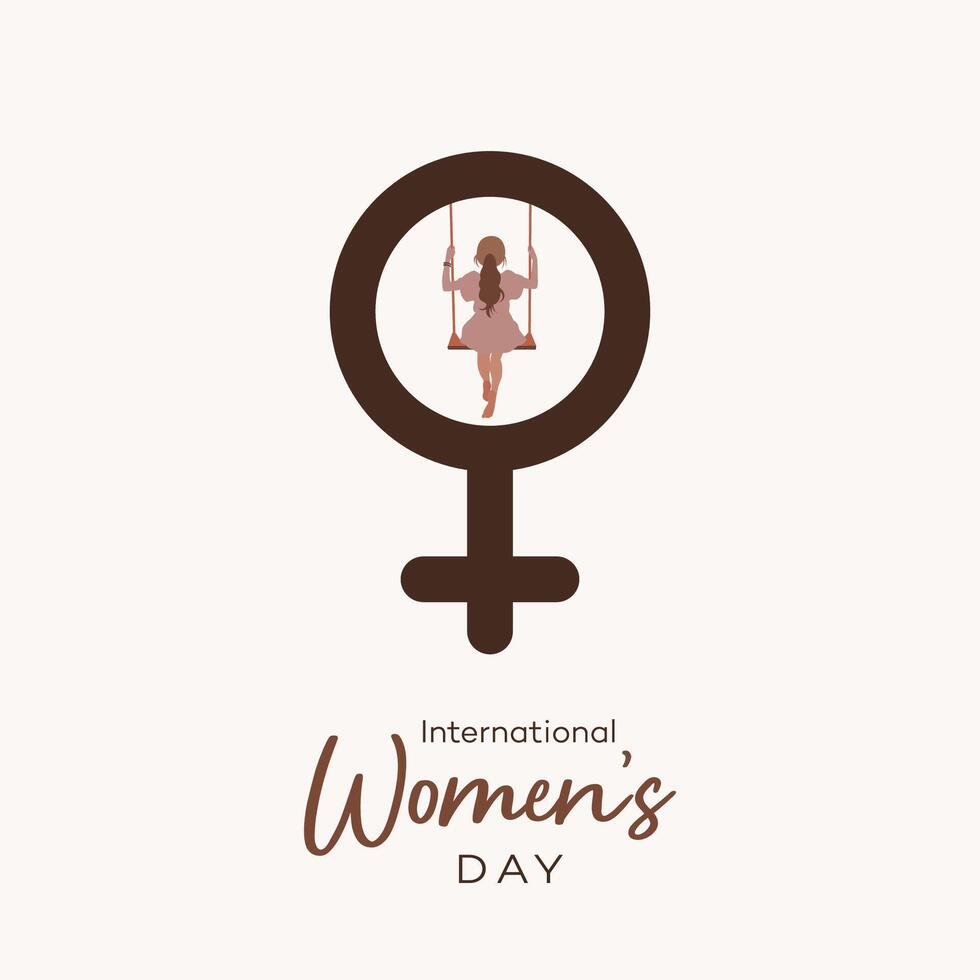 women's day poster, post, typographic  8 march, Multi-ethnic group of beautiful vector