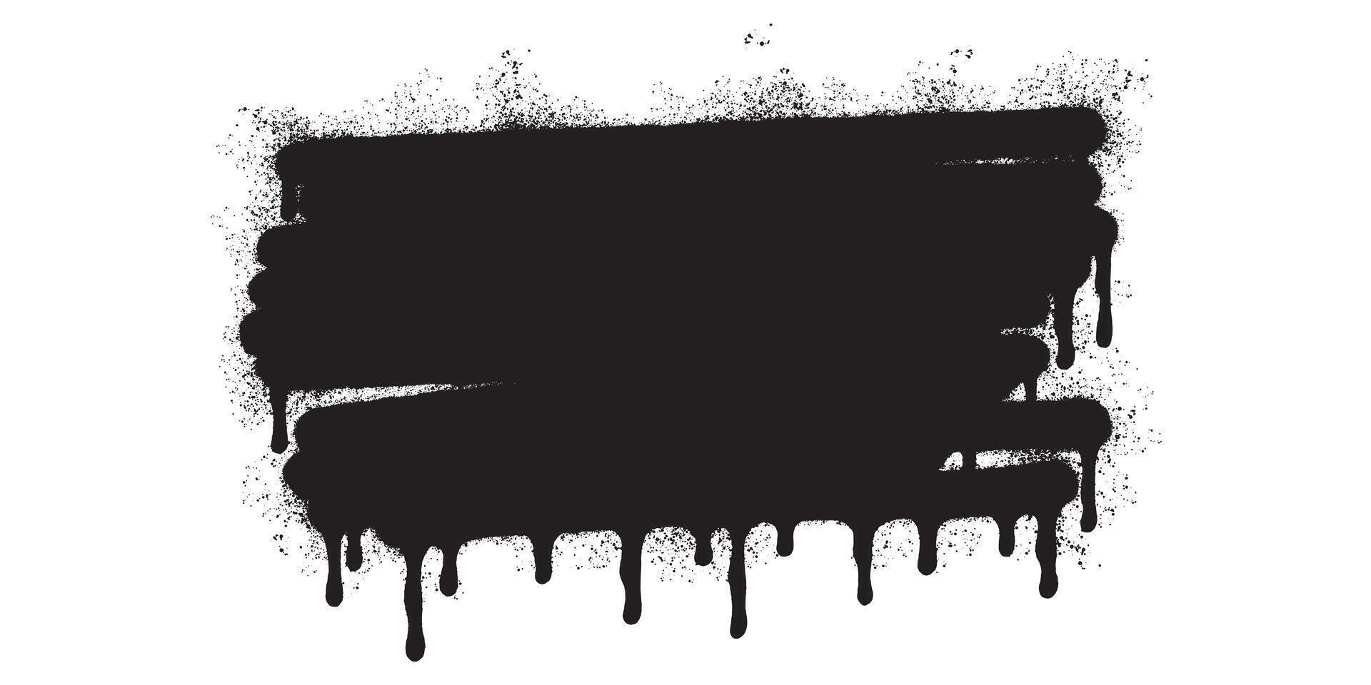 graffiti Spray painted lines Black ink splatters isolated on white background. vector