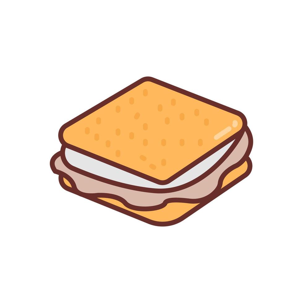 S'mores Diet  icon in vector. Logotype vector