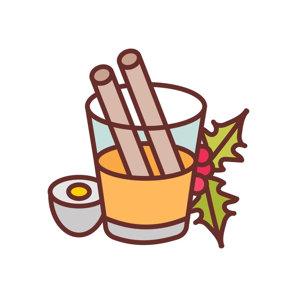 Eggnog  Diet  icon in vector. Logotype vector