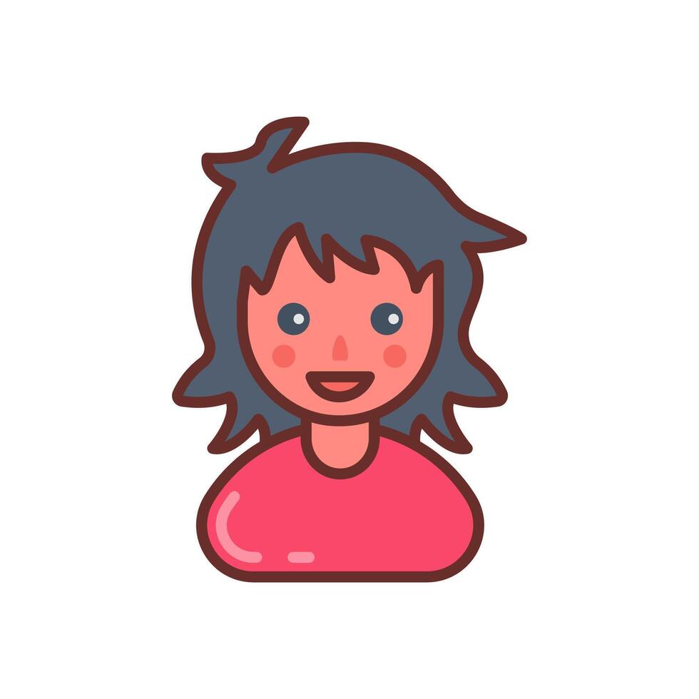 Jungle Girl icon in vector. Logotype vector