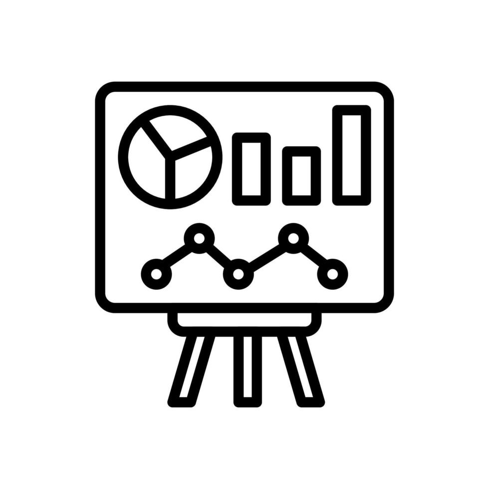 Data Presentation icon in vector. Logotype vector