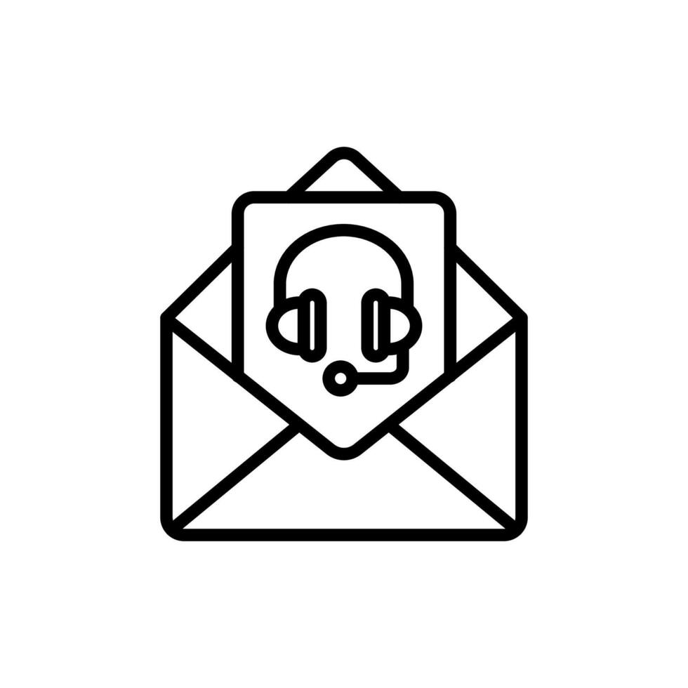 correo apoyo icono en vector. logotipo vector