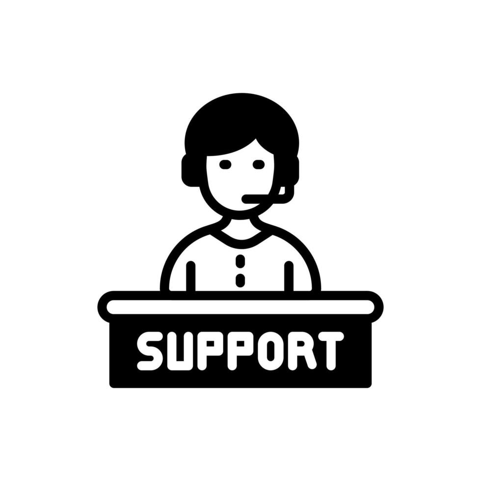 Help Desk icon in vector. Logotype vector