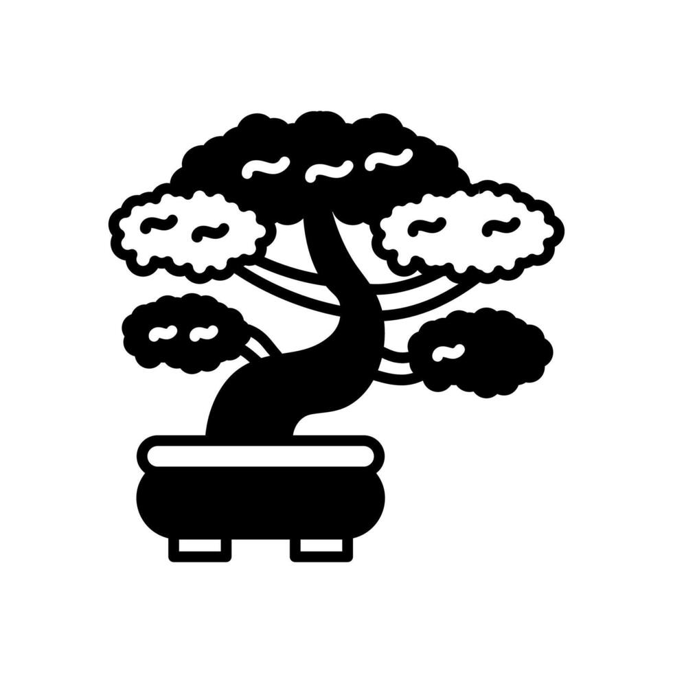 bonsai icono en vector. logotipo vector