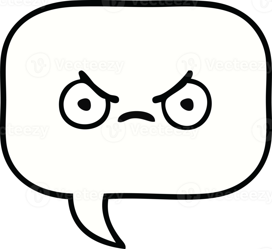 cute cartoon of a speech bubble png