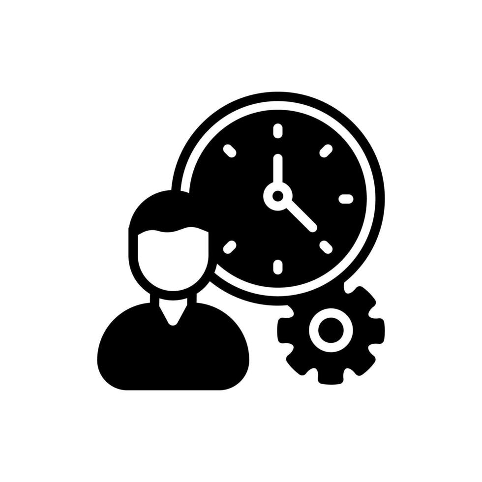 hora administración icono en vector. logotipo vector