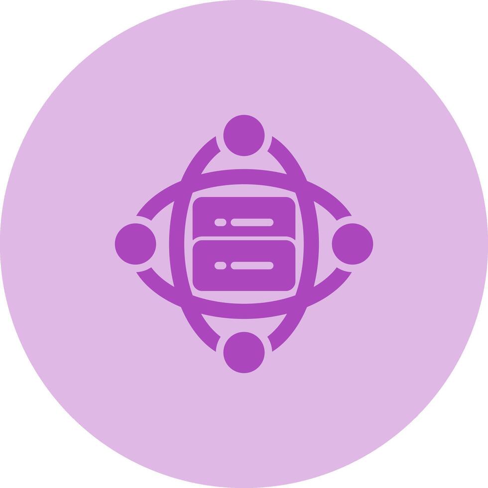 Cluster Server Vector Icon