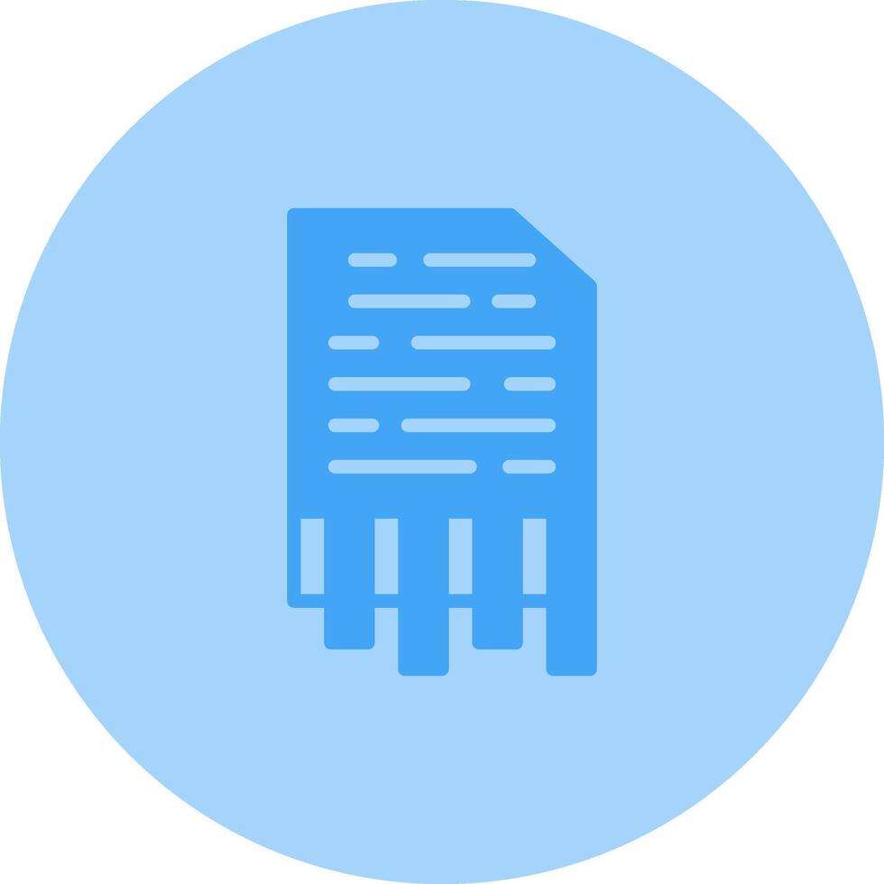 Shredding Vector Icon