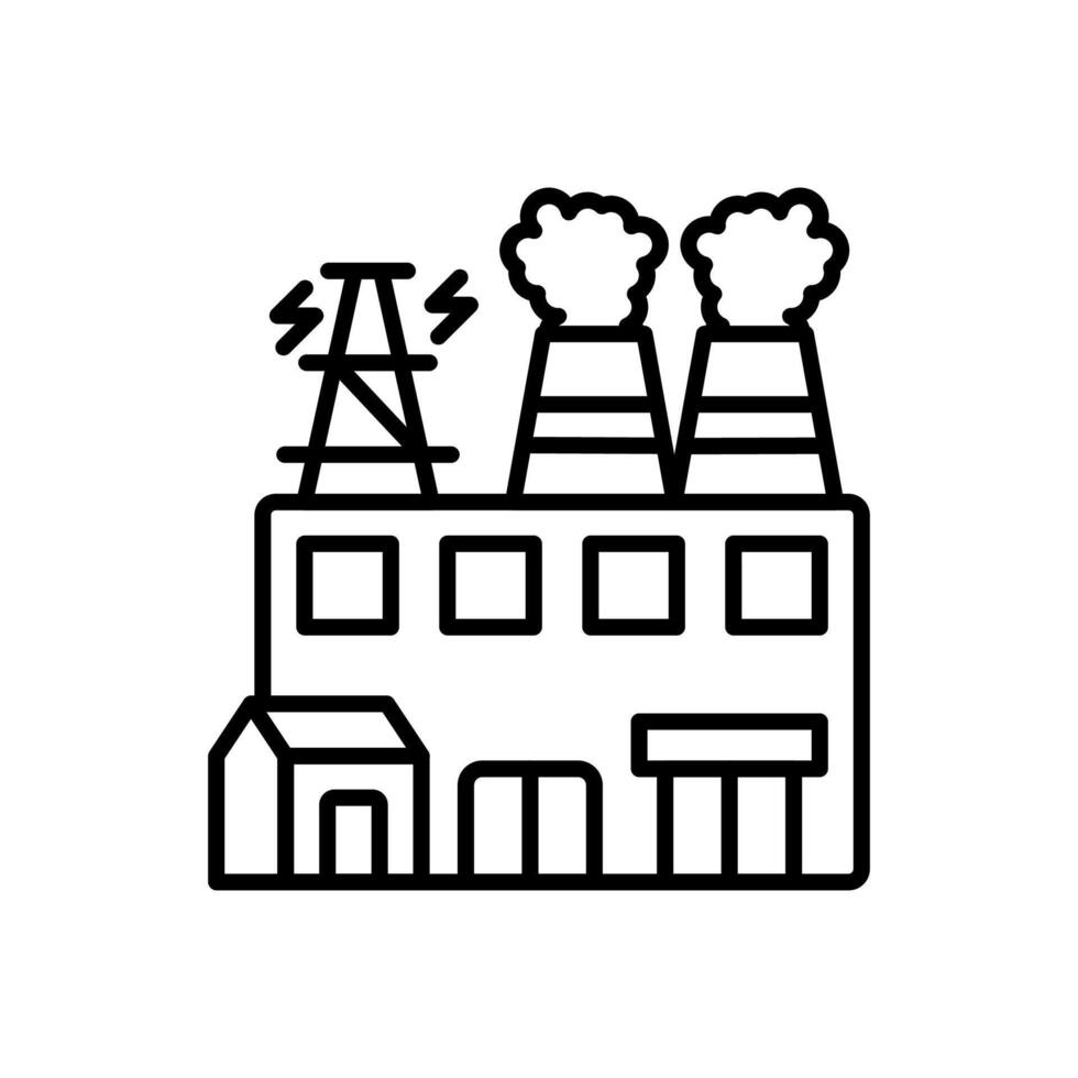 Power Plant icon in vector. Logotype vector