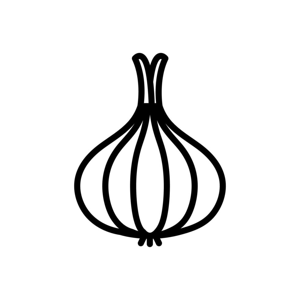 Onion icon in vector. Logotype vector