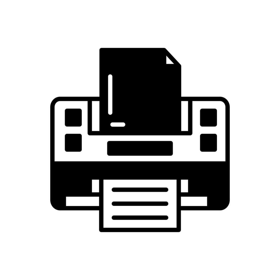 Printer icon in vector. Logotype vector
