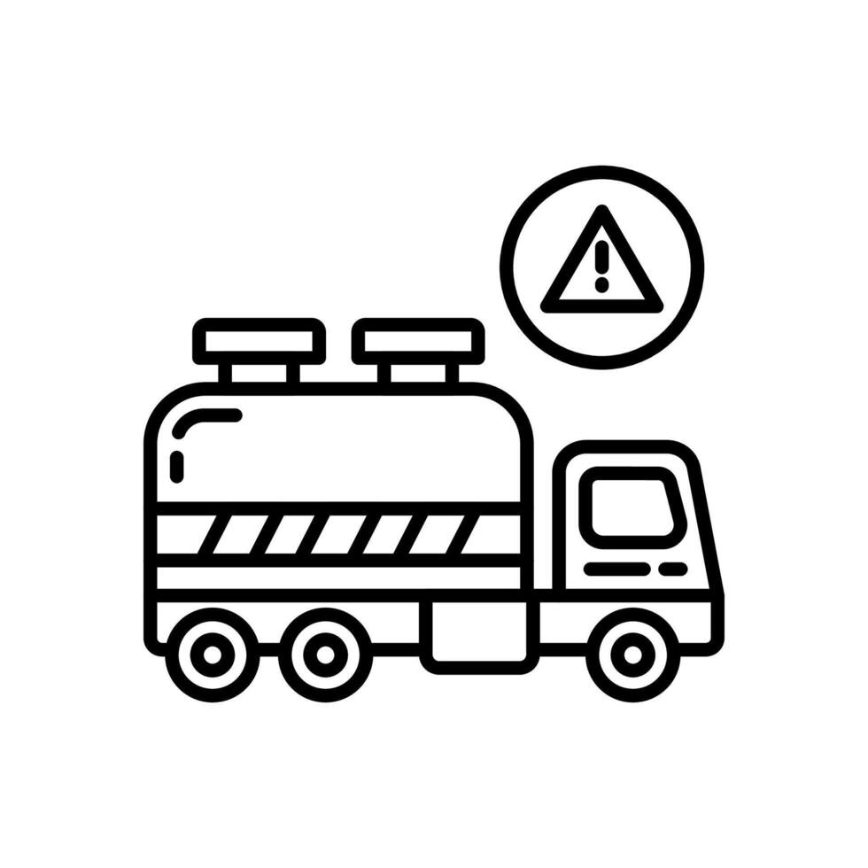 Hazardous Transport icon in vector. Logotype vector