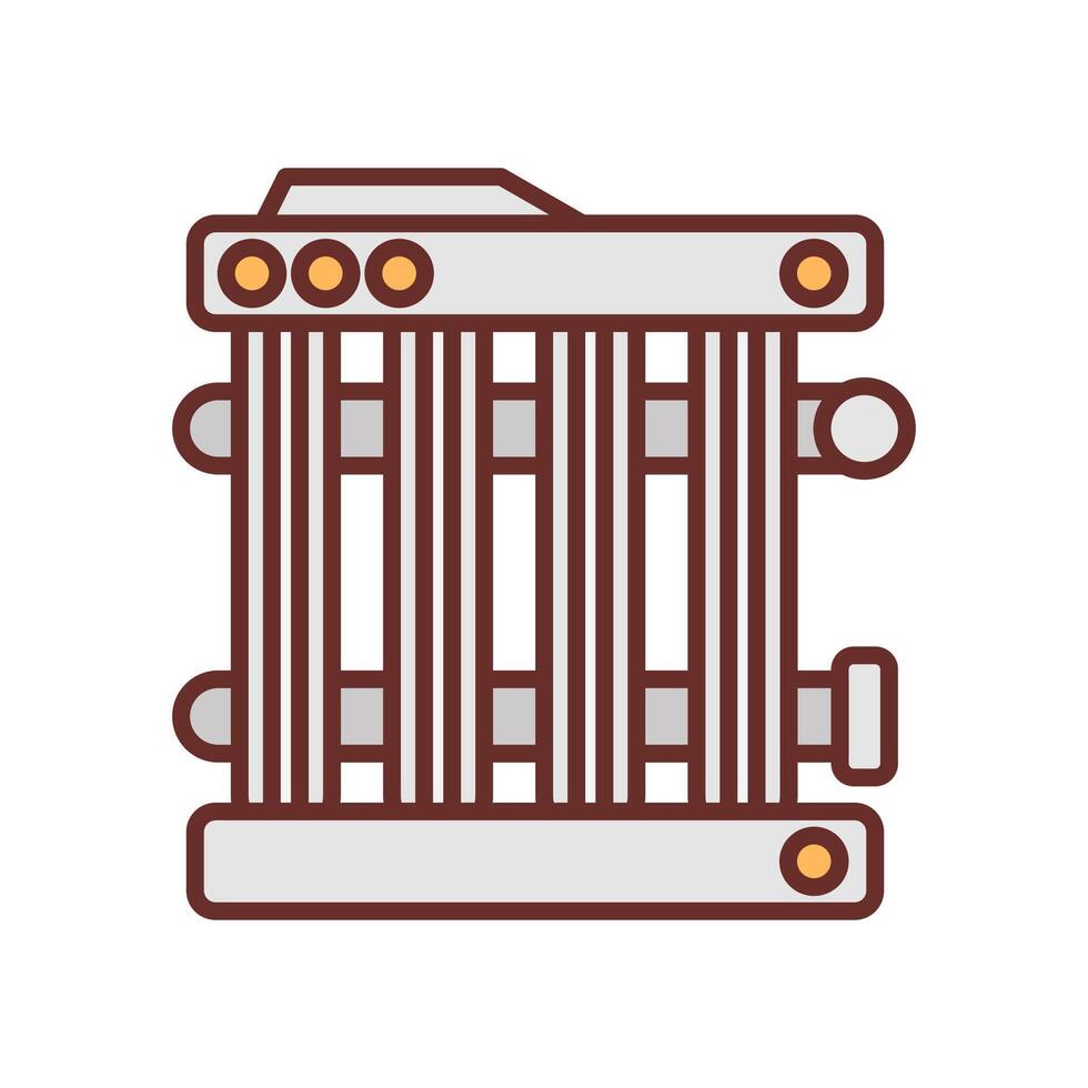 Radiator icon in vector. Logotype vector